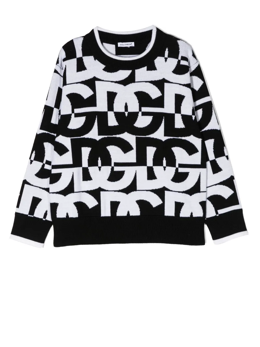 

Джемпер с логотипом Dolce & Gabbana Kids, черный