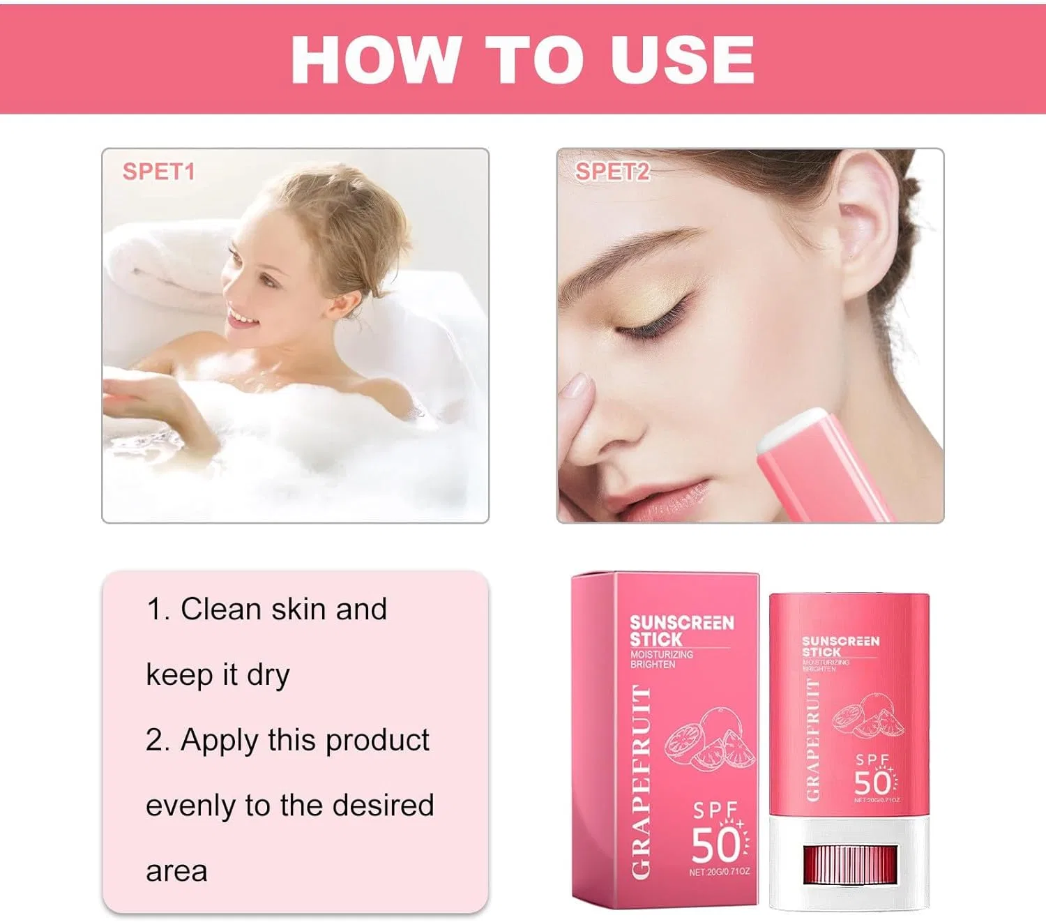 Солнцезащитное средство для тела Cool Stop Oil Pink Generic — фото 4