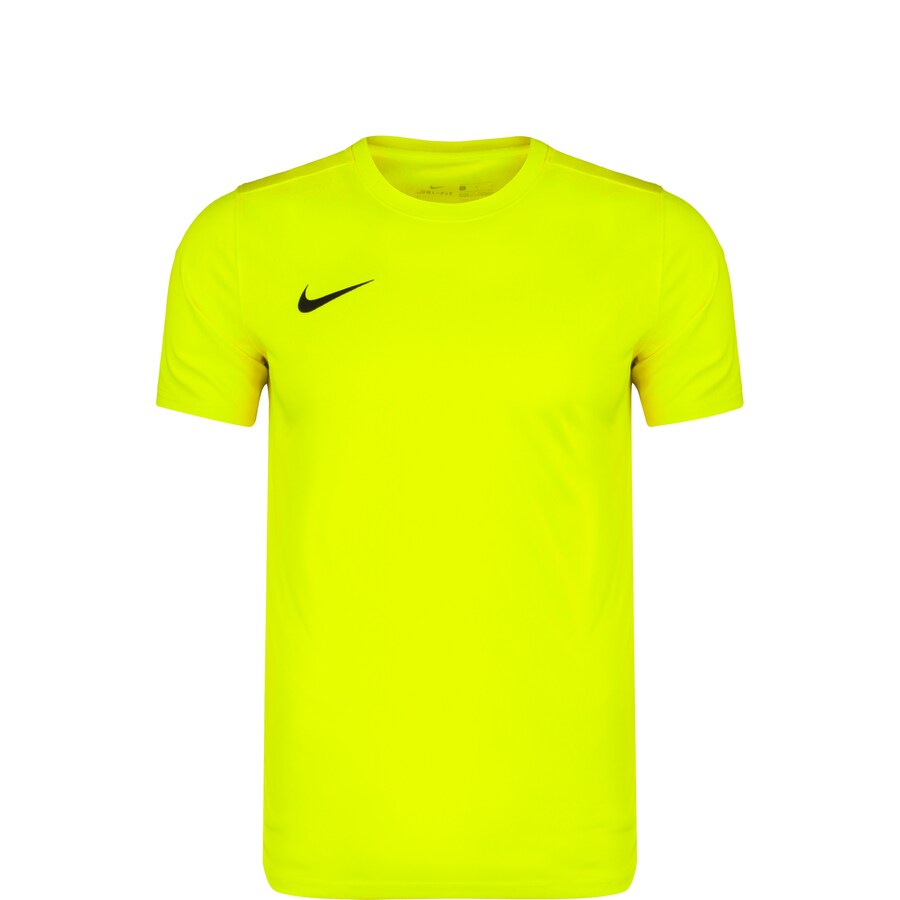 Спортивный топ NIKE Performance Shirt, цвет neon yellow — фото 3