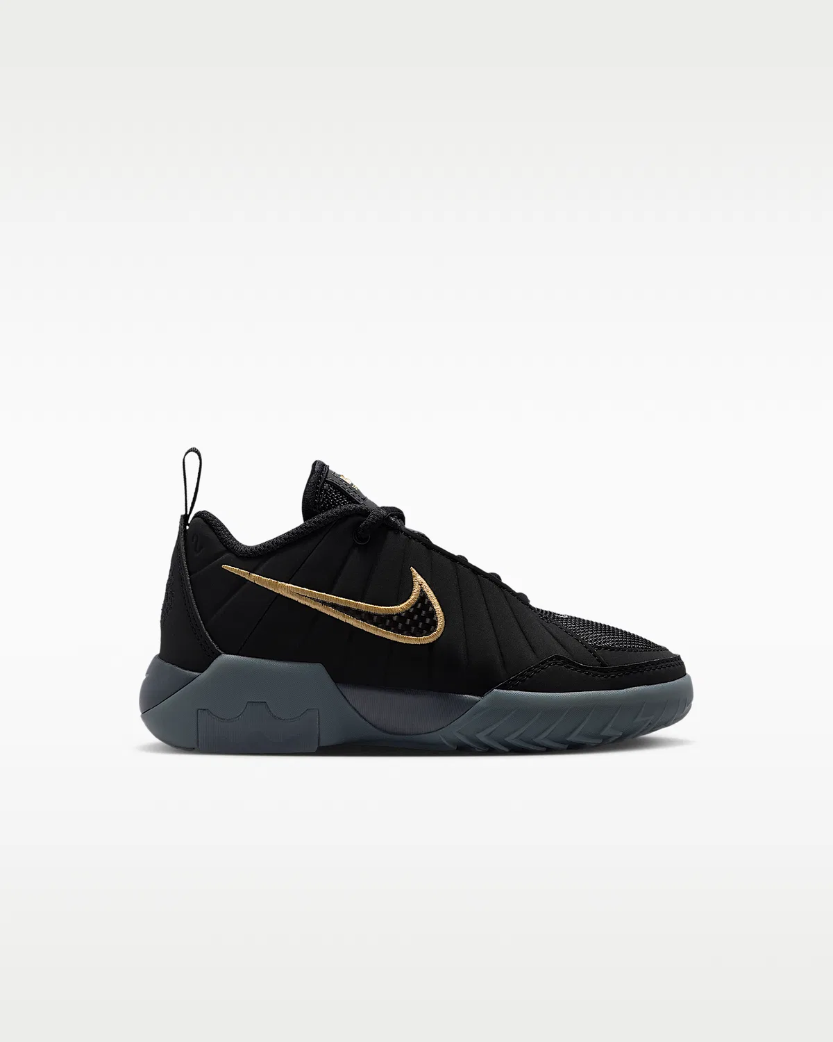 Детские кроссовки LeBron Witness 9, Black/Iron Grey/Dark Smoke Grey/Black — фото 3
