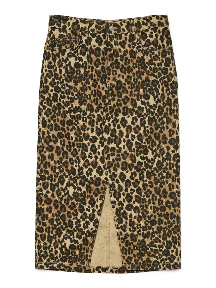 

Миди юбка VERO MODA Veri, Brown/Light brown