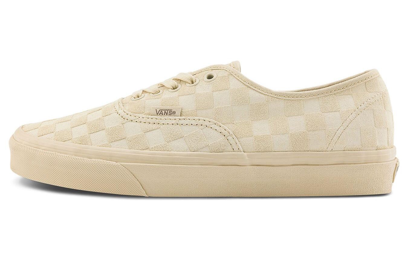 

Кроссовки Authentic 'Mono Checkerboard - Tan' Vans, кремовый