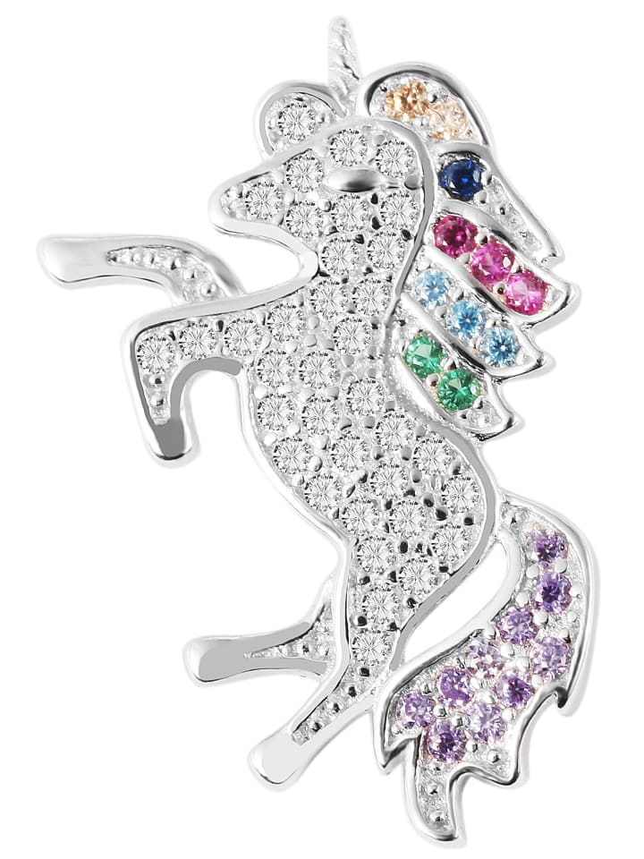 

Adeliás Детский кулон в виде единорога из серебра 925 пробы с кубическим цирконием в серебряной оправе