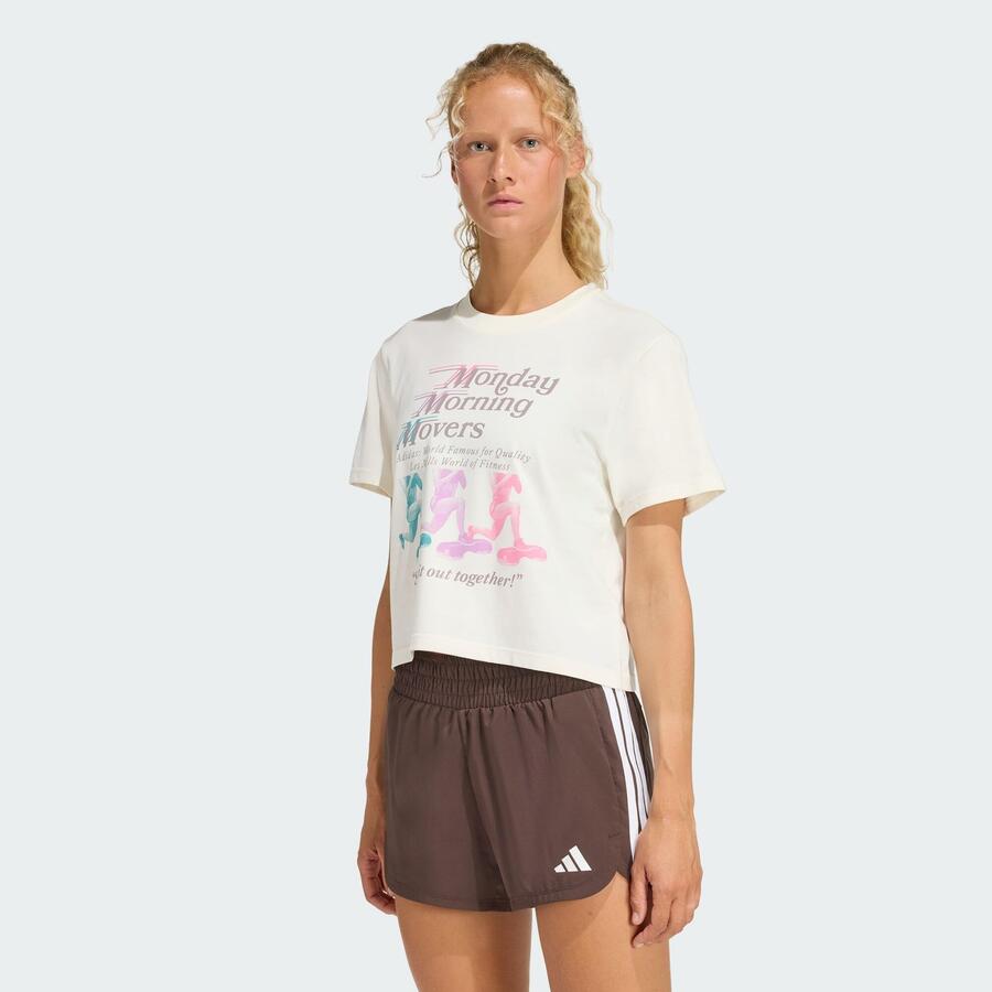 

ADIDAS Футболка с принтом LES MILLS MOVERS