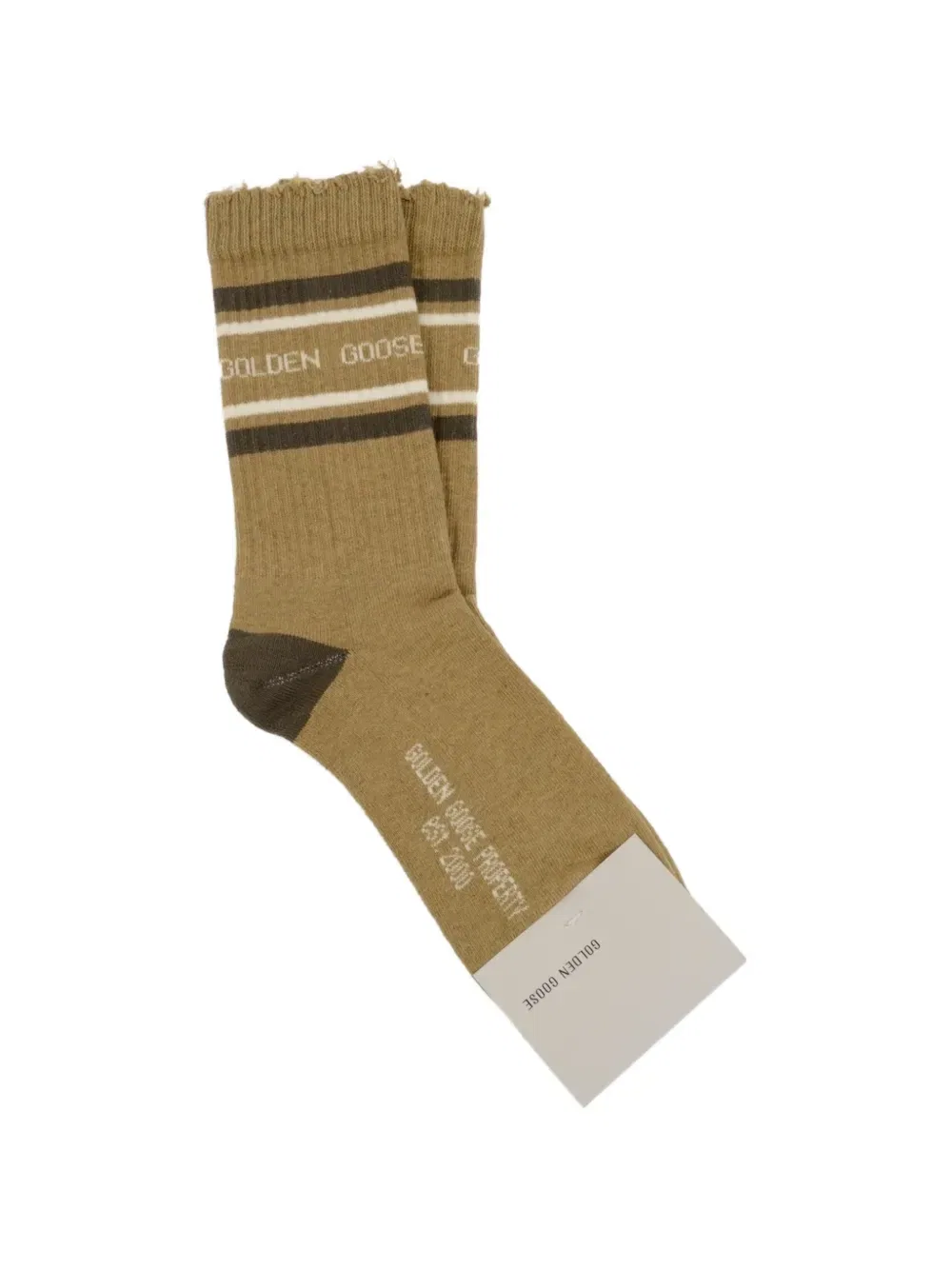 Носки с логотипом GOLDEN GOOSE, зеленый