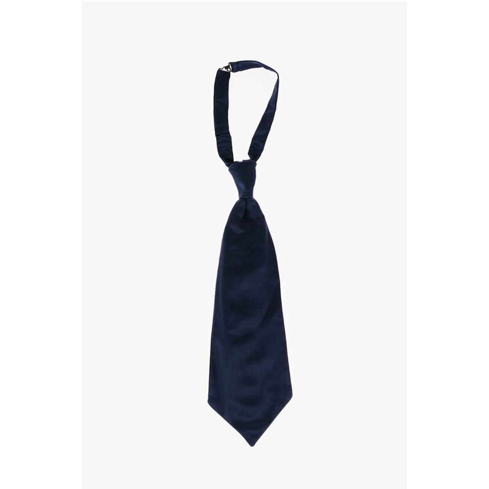 

Галстук Ascot из однотонного шелка Corneliani, синий
