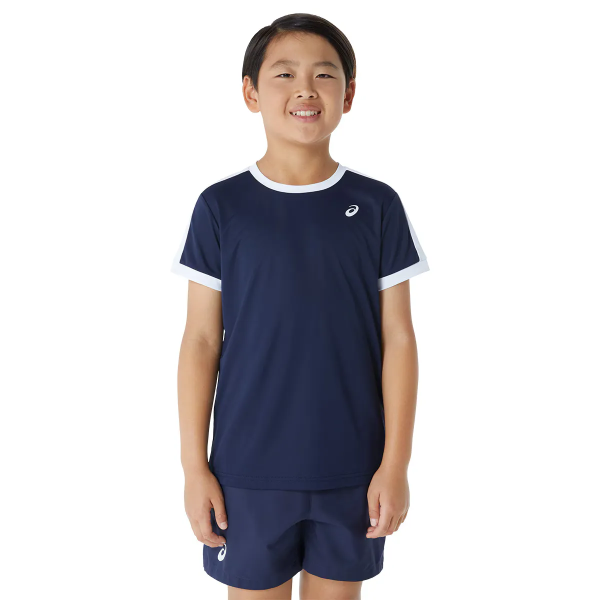 

Футболка Asics Boys' Tennis SS Top, синий/белый