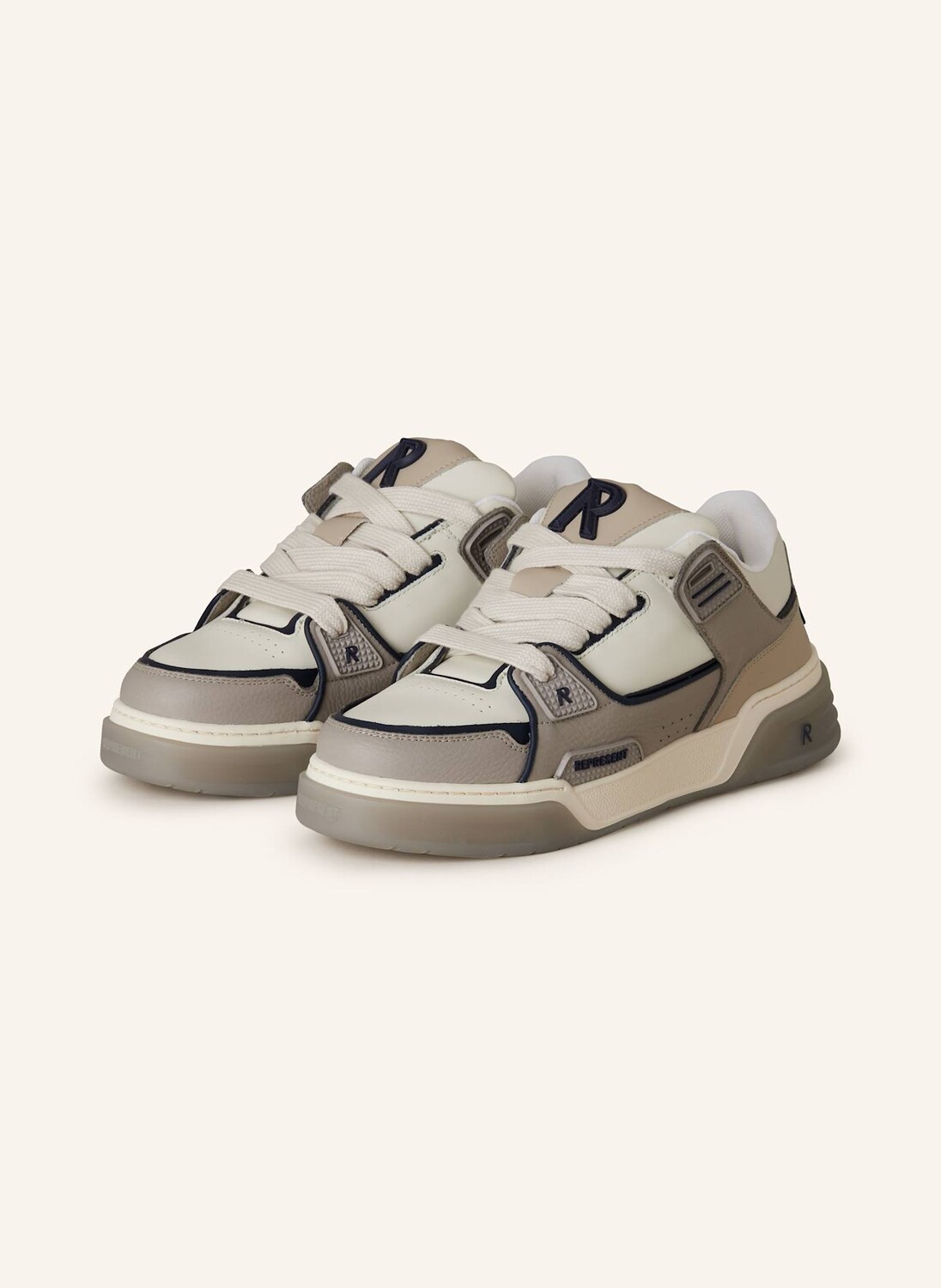 

Кроссовки studio REPRESENT, цвет WEISS/TAUPE/SCHWARZ
