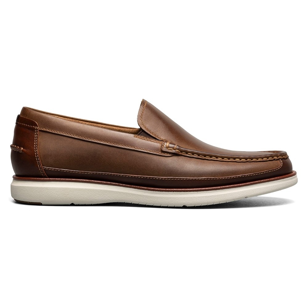Туфли лоферы с мокасинным носом Tropics venetian от Florsheim, brown — фото 2