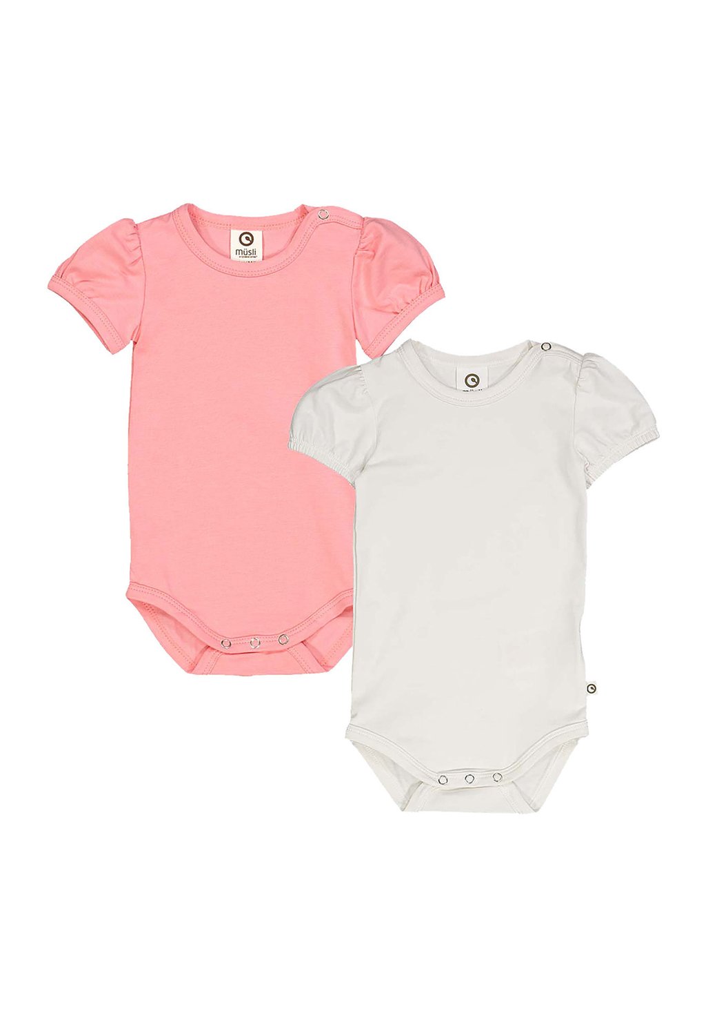 

Боди KURZARM 2ER-PACK Müsli by GREEN COTTON, белый