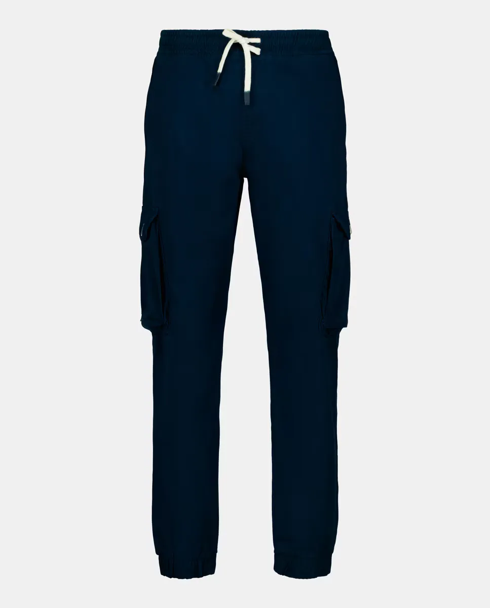 

Мужские эластичные спортивные брюки с множеством карманов Easy Wear, темно-синий