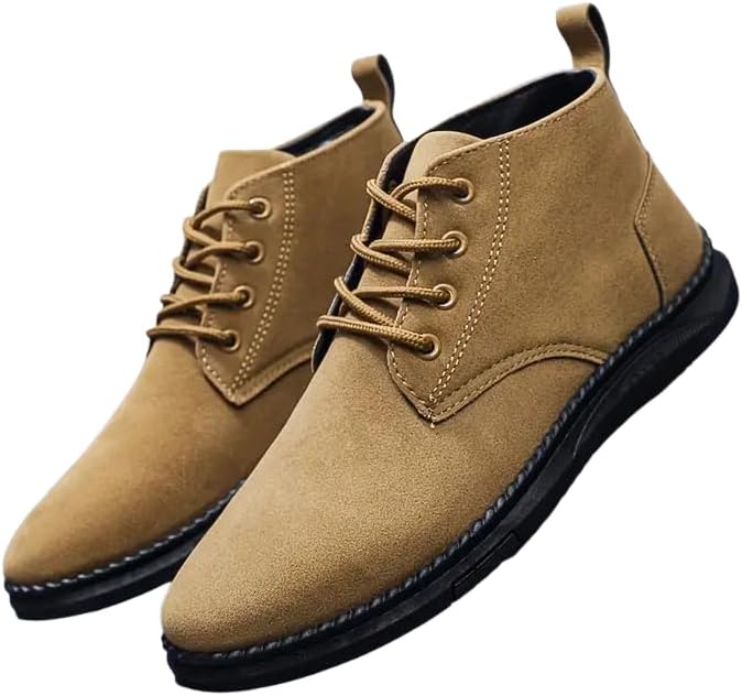 

Мужские повседневные модные ботинки Clolinde однотонного цвета на шнуровке, светло-коричневый