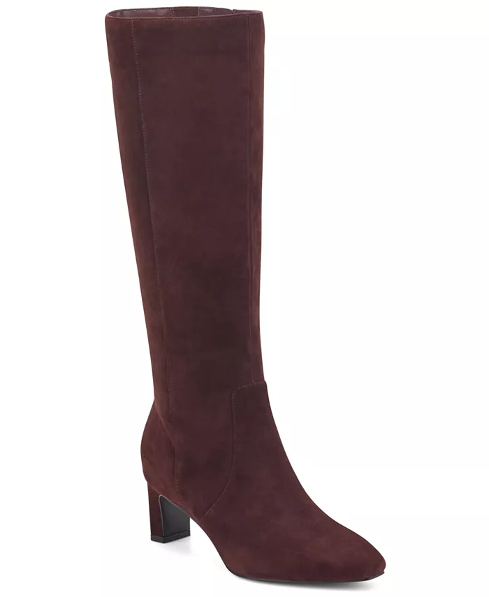Женские сапоги Mabel Wide-Calf из замши Rockport, красный