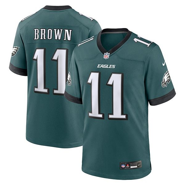 

Мужская футболка Philadelphia Eagles AJ Brown Midnight Green Nike