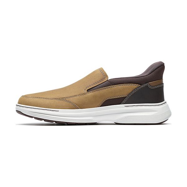 Кожаные слипоны Craftwell step для мужчин Clarks, Light Brown Leather — фото 3
