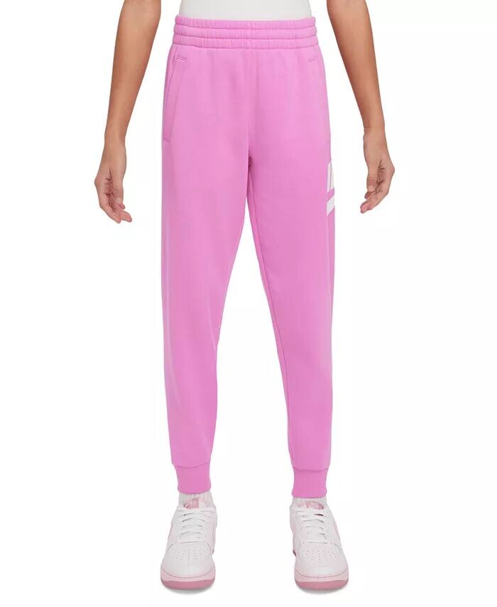 

Флисовые спортивные брюки Big Kids Club Nike, розовый