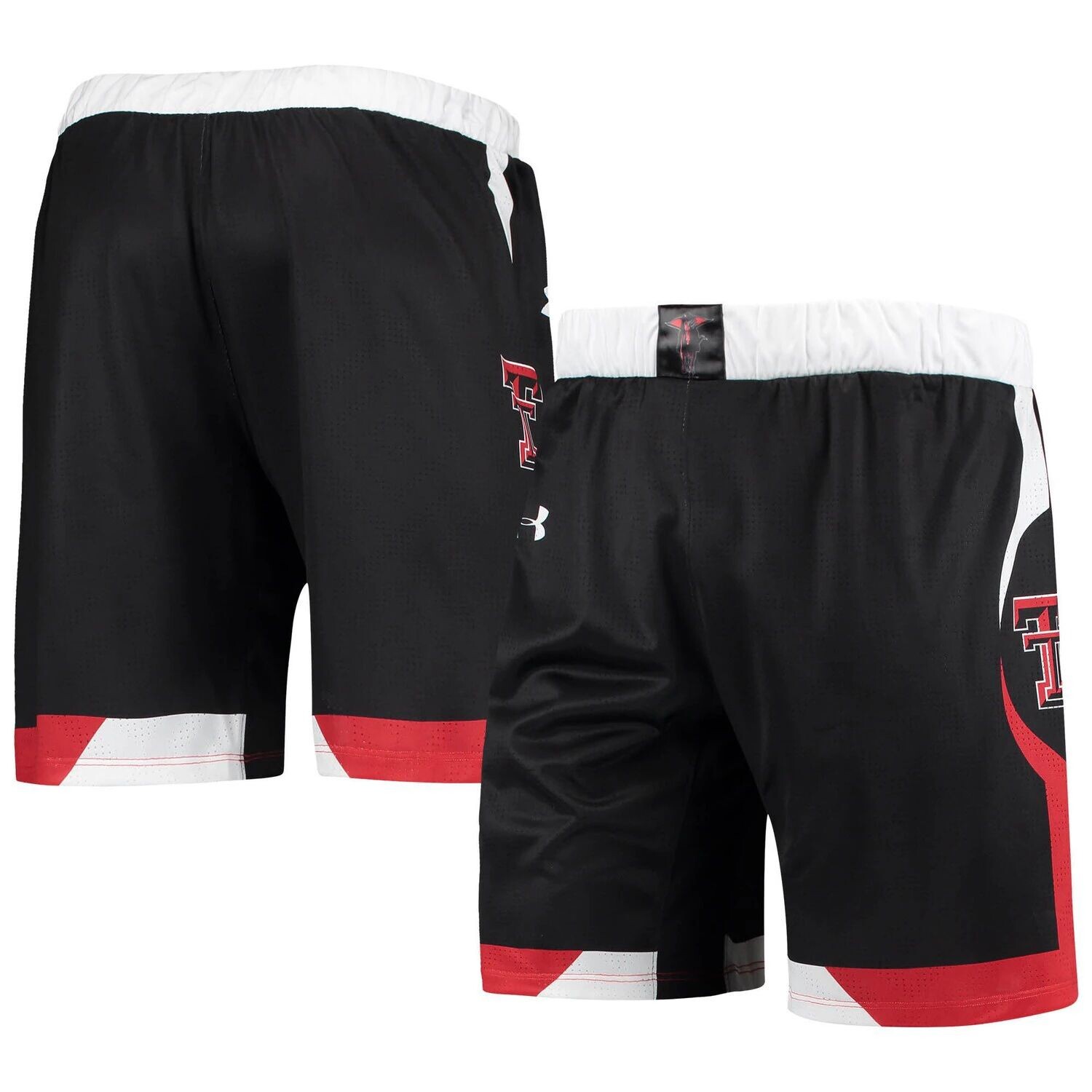 

Мужские черные баскетбольные шорты Texas Tech Red Raiders Team Replica Under Armour