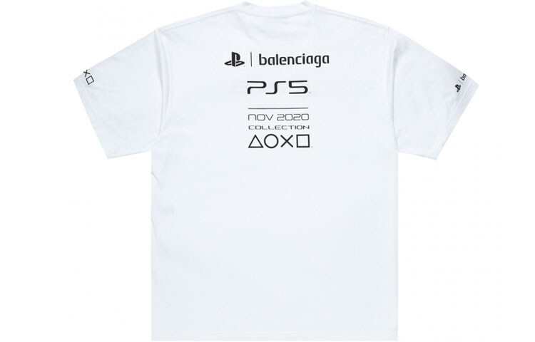 Футболка Playstation X мужская белая Balenciaga, белый — фото 2