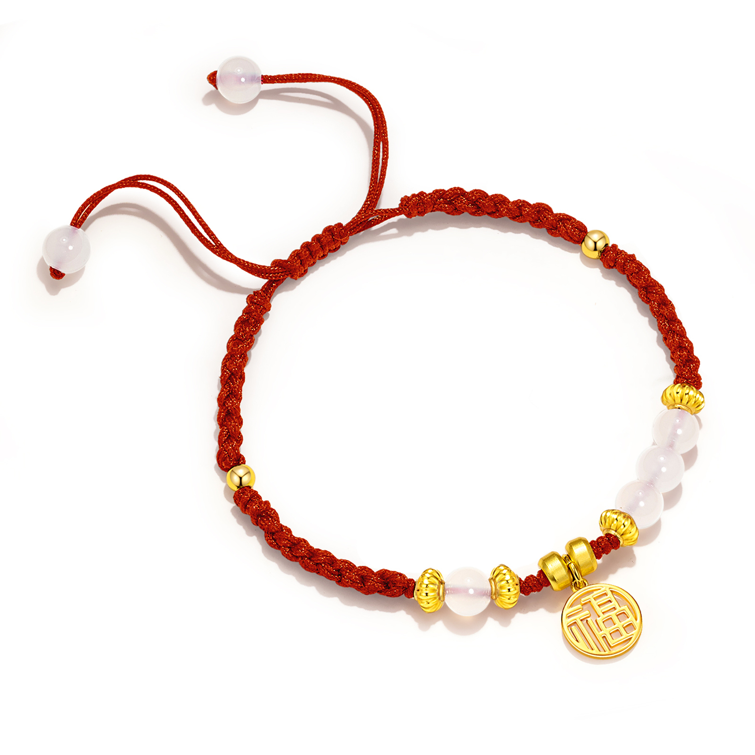 

Браслет из халцедона Jodie&Kevin унисекс Jodie＆Kevin, красный