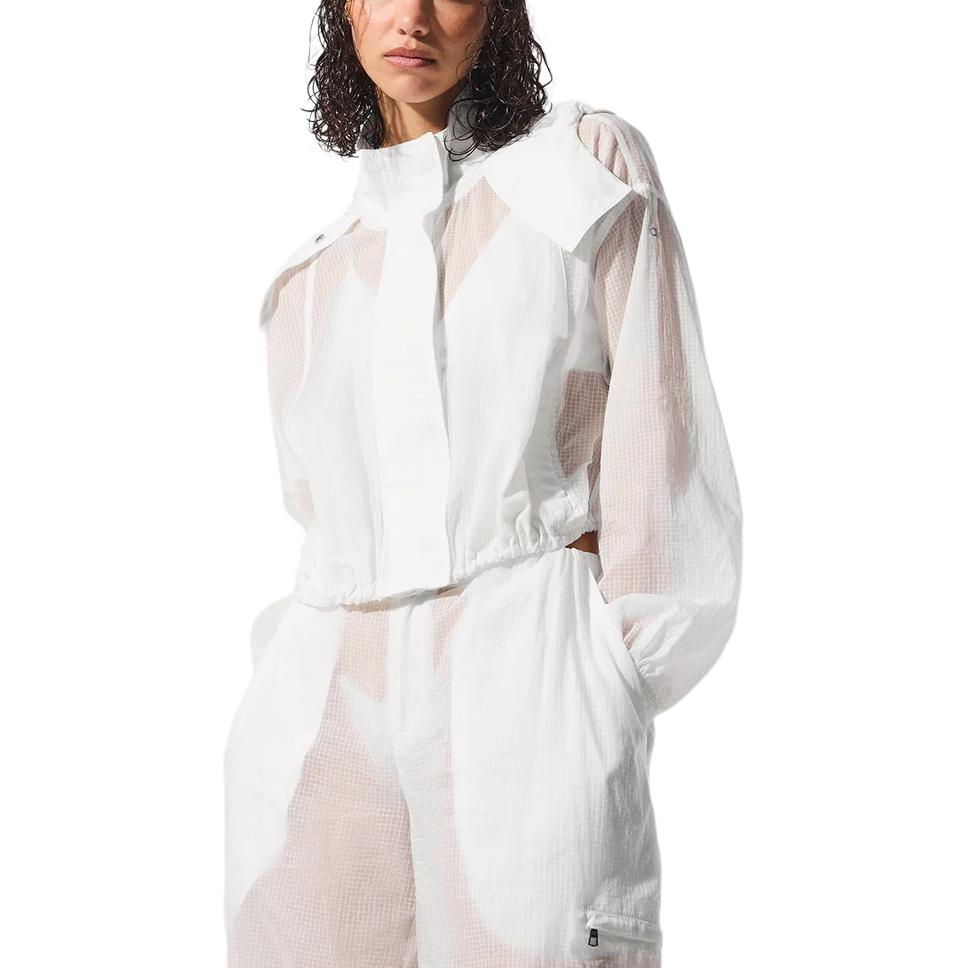 

Alo Yoga Короткая куртка с молнией, White