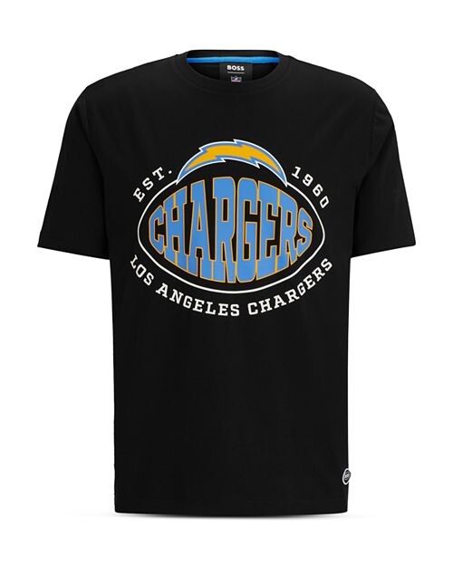 

Футболка с рисунком из хлопковой смеси BOSS NFL Los Angeles Chargers BOSS, цвет Black