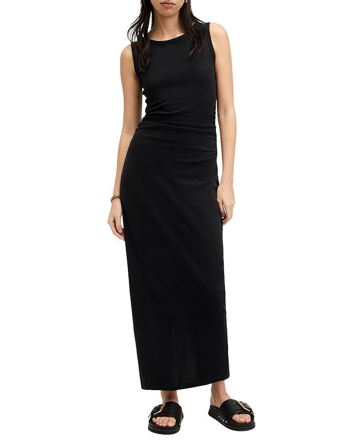 

Платье макси без рукавов ALLSAINTS Katarina, черный