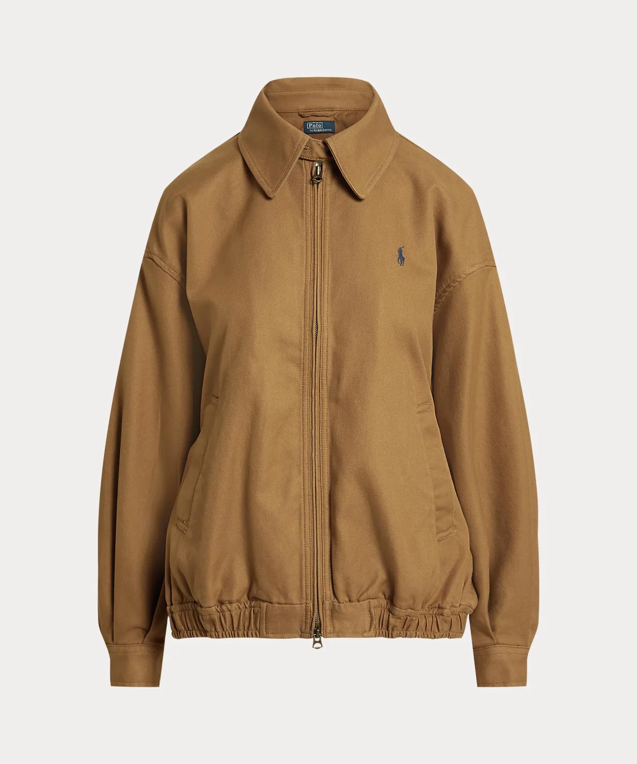 Двусторонняя хлопковая куртка Polo Ralph Lauren, оверсайз, коричневая — фото 2