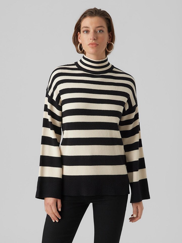 

Пуловер Vero Moda, цвет schwarz/creme