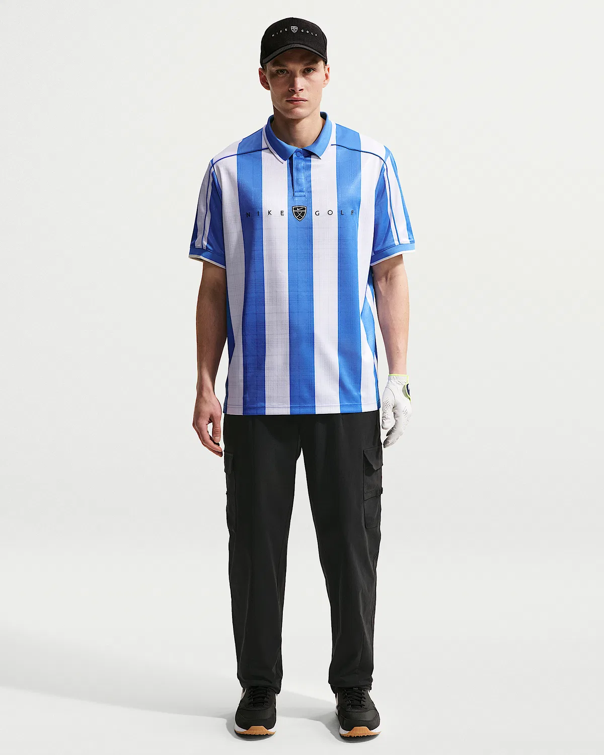 Мужское поло Nike Fairway Fresh Dri-FIT свободного кроя с коротким рукавом, Pacific Blue/Pacific Blue — фото 4