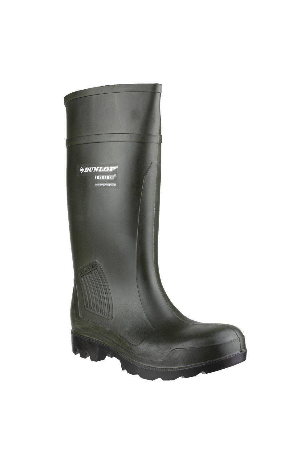 Защитные резиновые сапоги Purofort Professional Dunlop, зеленый