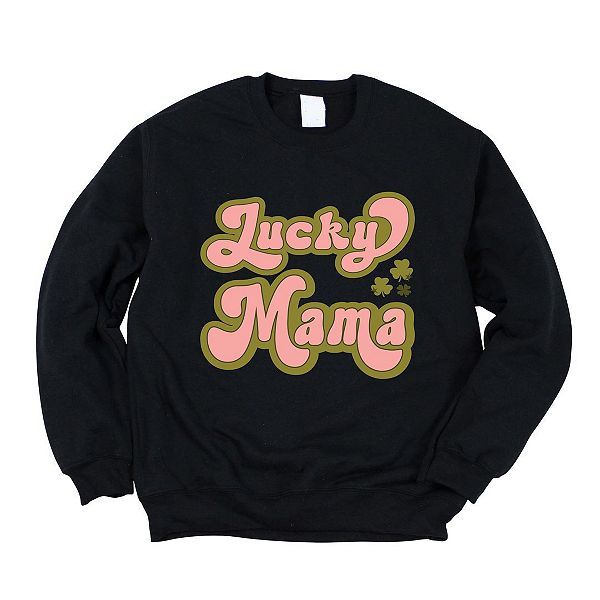 

Свитшот Lucky Mama Retro Clovers Simply Sage Market, Midnight, Зеленый, Свитшот Lucky Mama Retro Clovers Simply Sage Market, Midnight