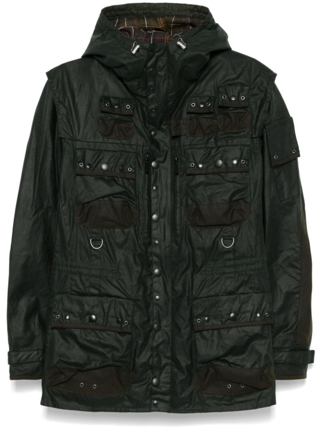 

Вощеная военная куртка Barbour x TO KI TO, зеленый