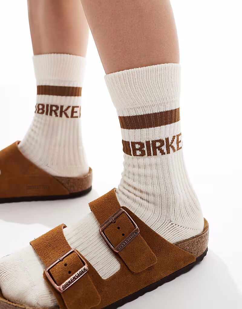 

Носки унисекс из хлопка Birkenstock Tennis бежевого цвета