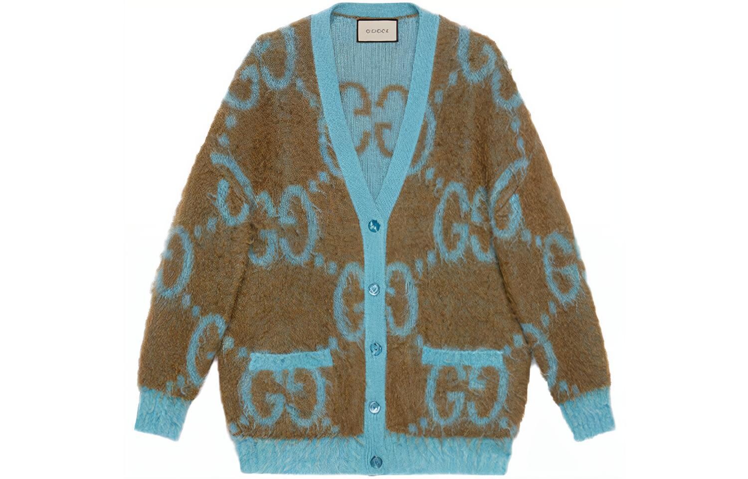 Свитер женский Gucci классический, универсальный стиль, песочный