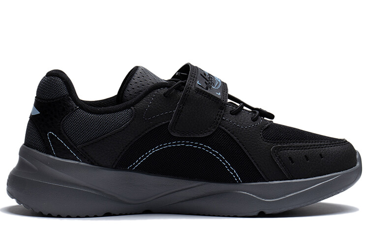 Кроссовки LINING YOUNG LN 90 Kids Lifestyle Shoes GS Low-top Black / Thunderstorm Gray / Sky Blue, черный/белый/синий — фото 2