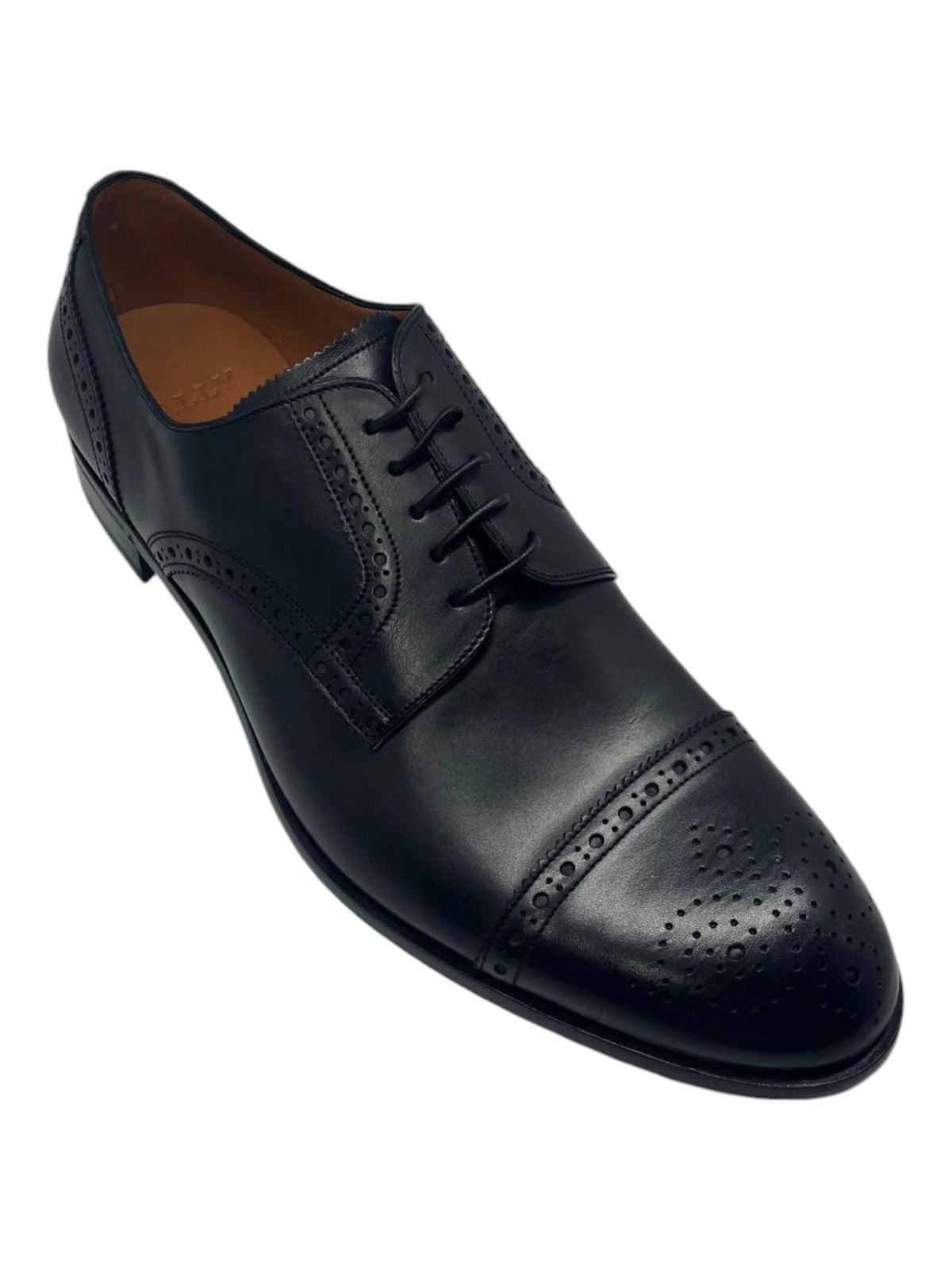 

Bally Brooking 6301284 Мужские черные оксфордские туфли из телячьей кожи