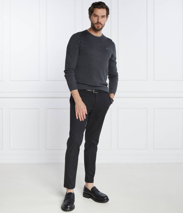 Свитер из смеси шелка cn Slim fit Calvin Klein, черный — фото 2