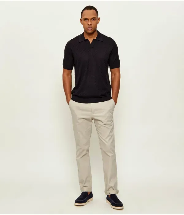 Полюс regular fit Emporio Armani, темно-синий — фото 2