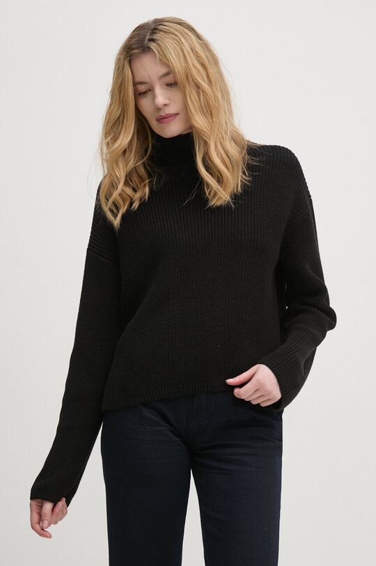 

Хлопковый свитер Calvin Klein Jeans, черный