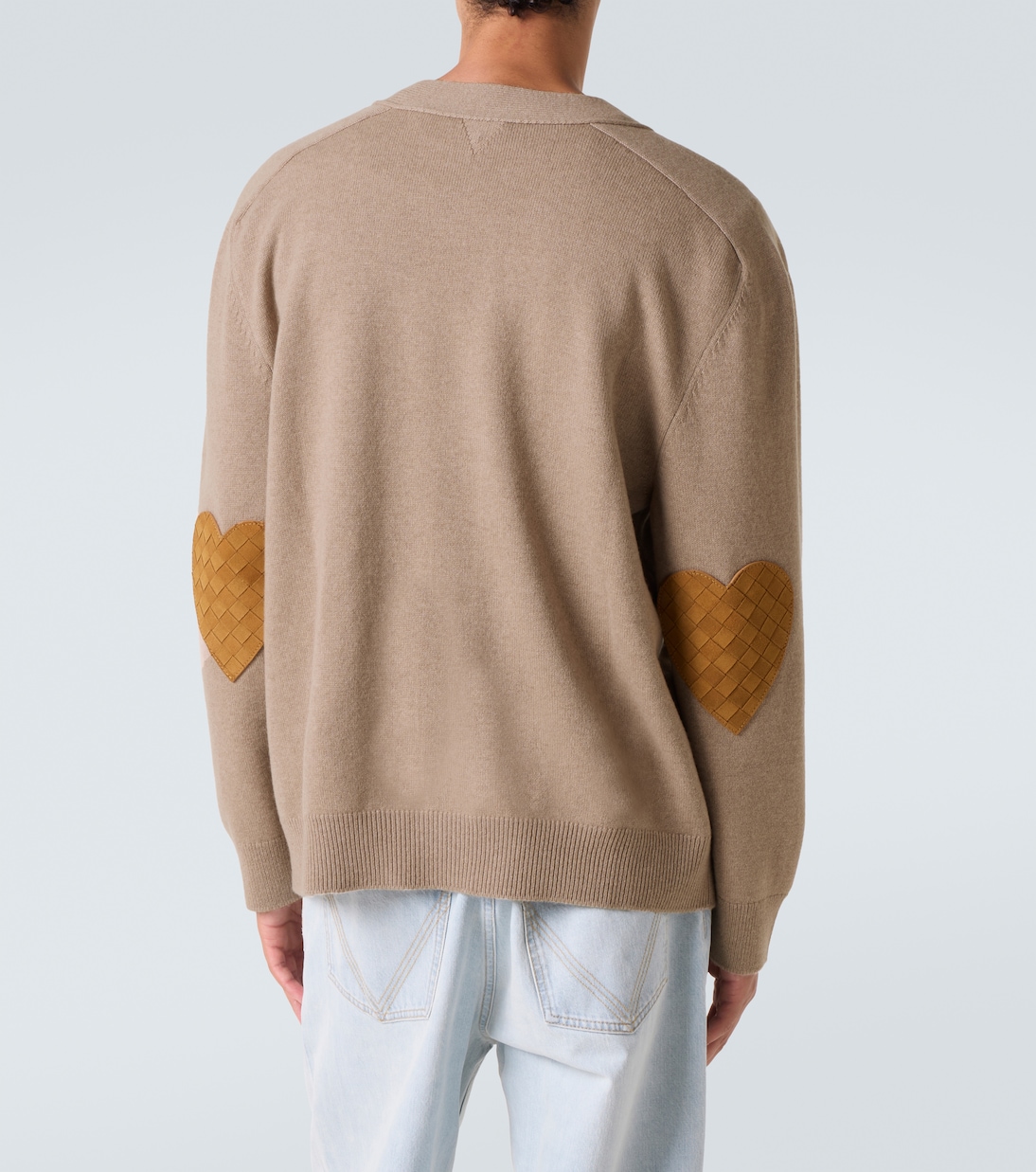 Кардиган из кашемира с добавками Bottega Veneta, бежевый — фото 4