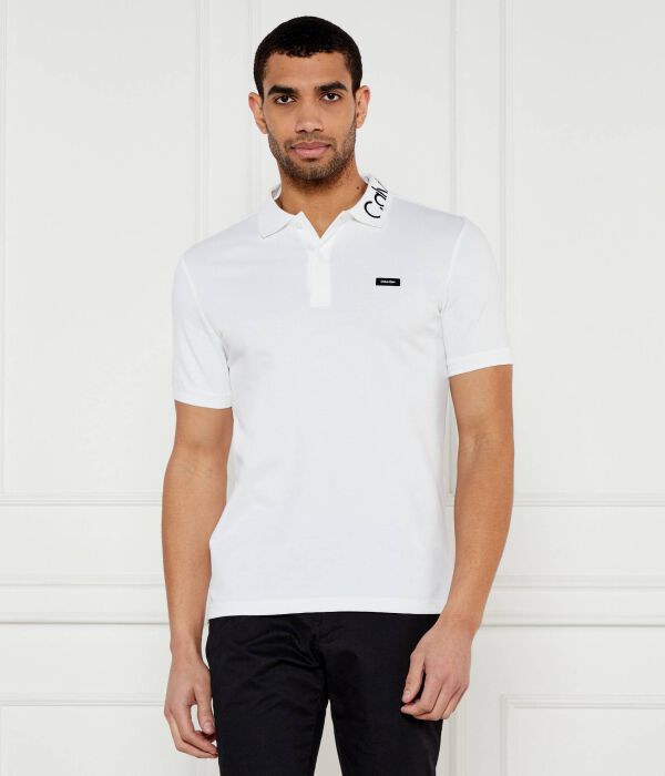 

Рубашка поло Slim fit Calvin Klein, белый