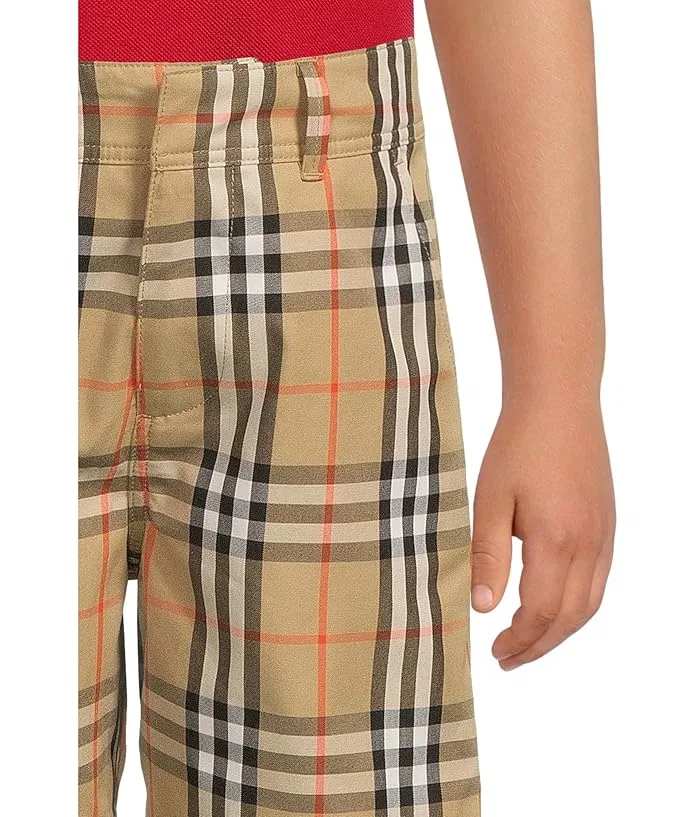 Шорты Oscar Check хлопок Burberry Kids, Sand IP Check — фото 3