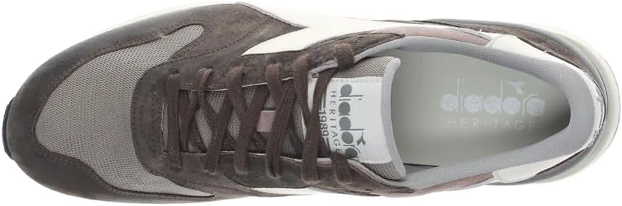 Мужские кроссовки Diadora Conquest из замши с шнуровкой, повседневные - коричневые, коричневый — фото 4