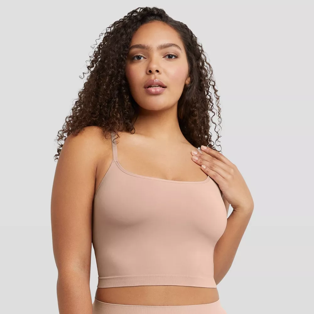 

Maidenform M Женская бесшовная укороченная майка MST002, цвет Evening Blush