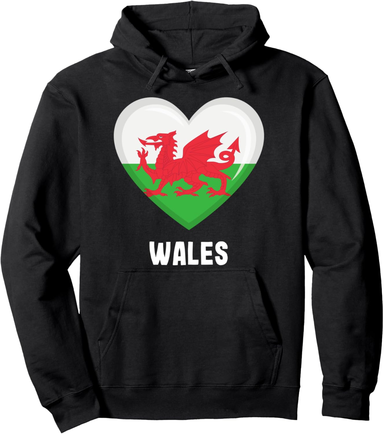 

Толстовка с изображением флага Уэльса Wales Flag Clothing, черный