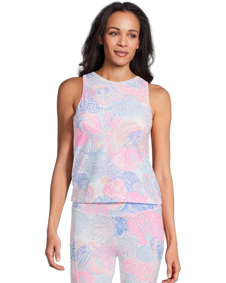 

Топ Lilly Pulitzer Candia Active Bra Tank Up, цвет Multi Roar Of The Seas