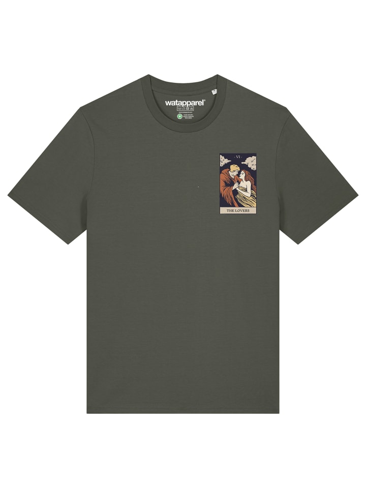 

Футболка wat Apparel T-Shirt Tarot The Lovers, хаки