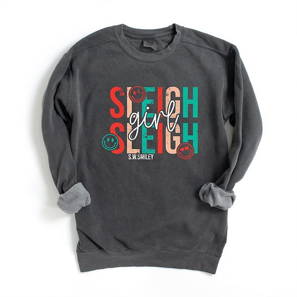 

SWSmiley sleigh girl sleigh - женский свитшот garment dyed Simply Sage Market, Pepper, Зеленый, SWSmiley sleigh girl sleigh - женский свитшот garment dyed Simply Sage Market, Pepper