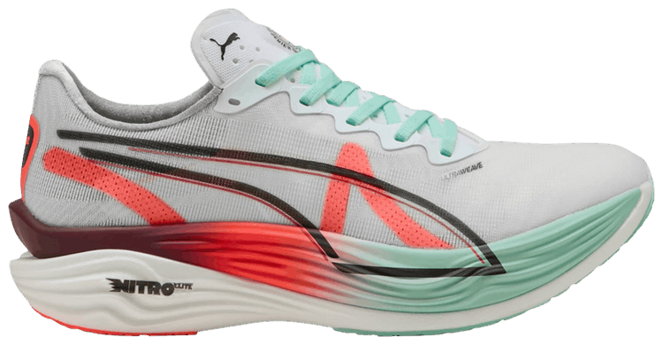 

Кроссовки Puma HYROX x Deviate Nitro Elite 3 'Glowing Red Mint Melt', белый
