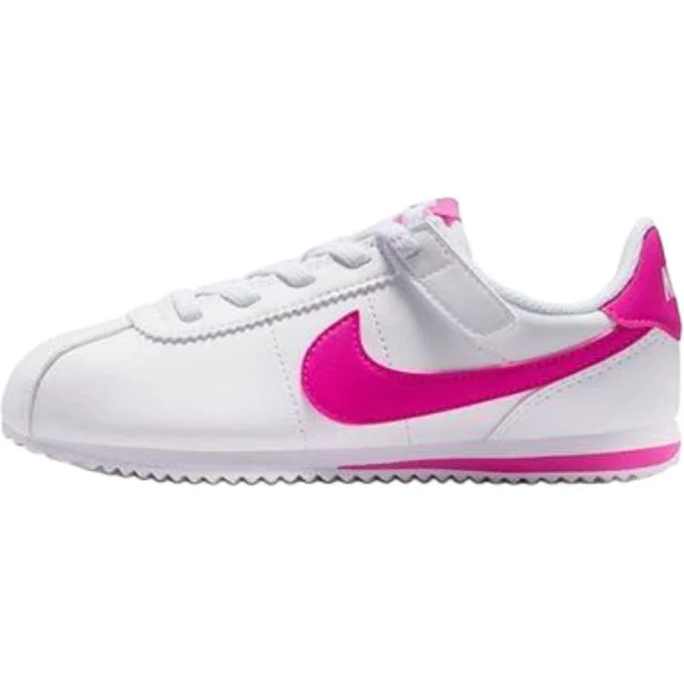 Nike Детские кроссовки Cortez EasyOn Low top бело-розовые для детей 3-7 лет